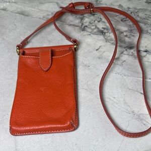 Fossil Kaia Leather Crossbody Bag - Orange